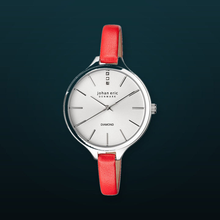 Johan Eric Herlev Slim (white, Red Leather)