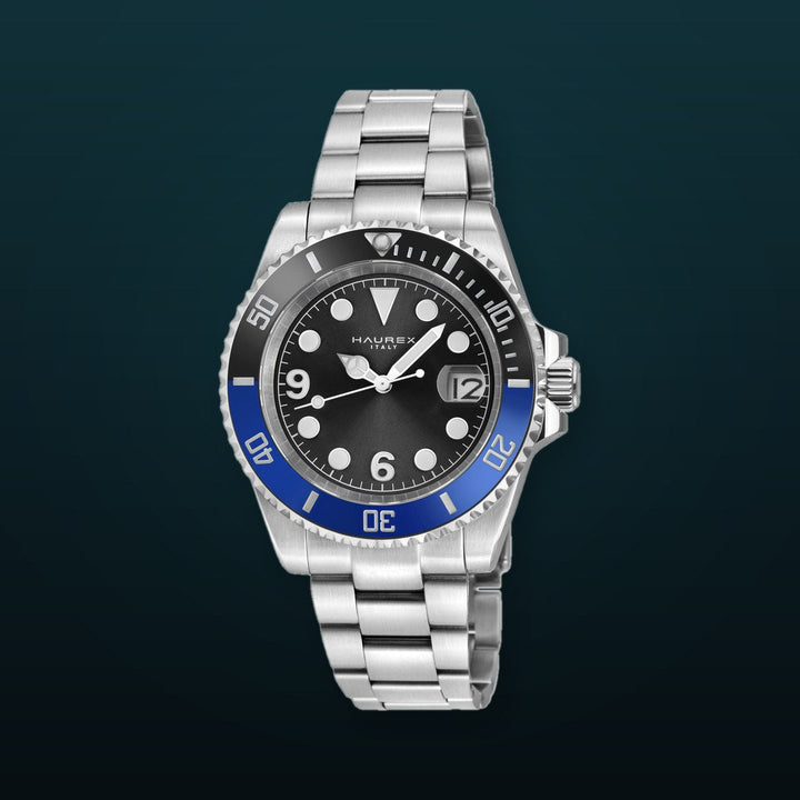Barracuda 316L Case, Black Sunray Dial, Ceramic Bezel, 316L Stainless Steel Bracelet Black Dial