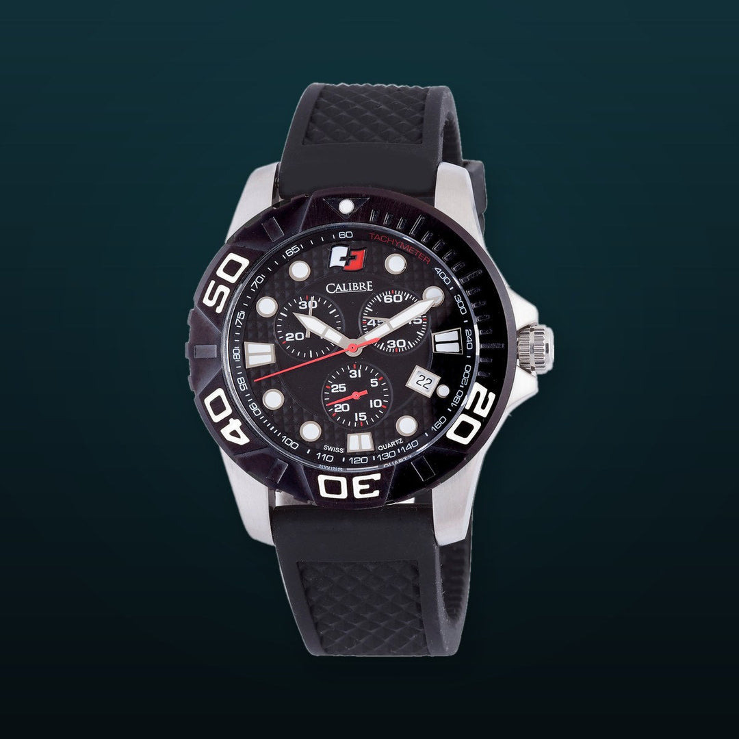 Akron Black-Black Chronograph | Black Dial
