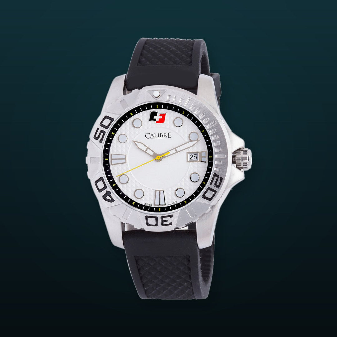 Akron White-Black | White Dial
