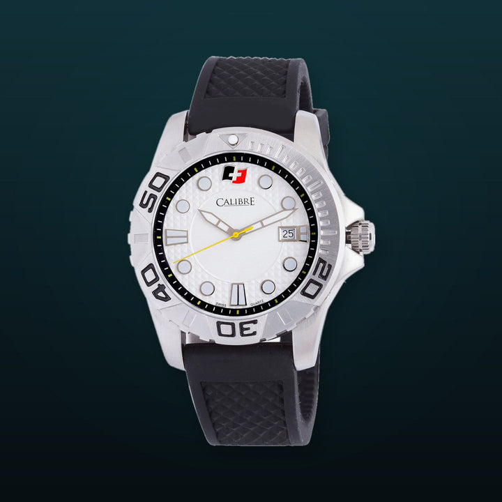 Akron White-Black | White Dial