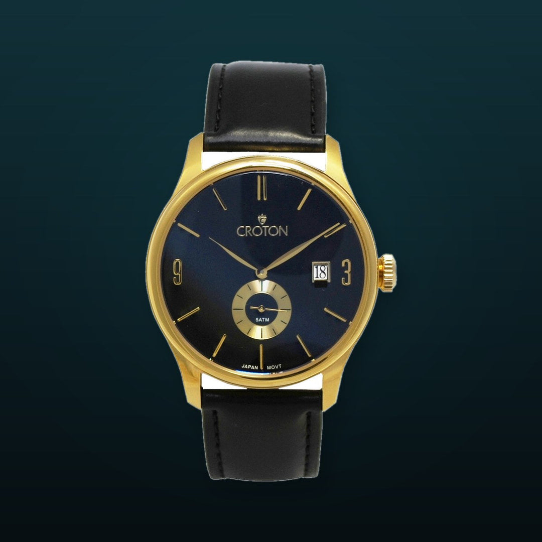 Goldtone Black/Gold Tone/Black | Black Dial