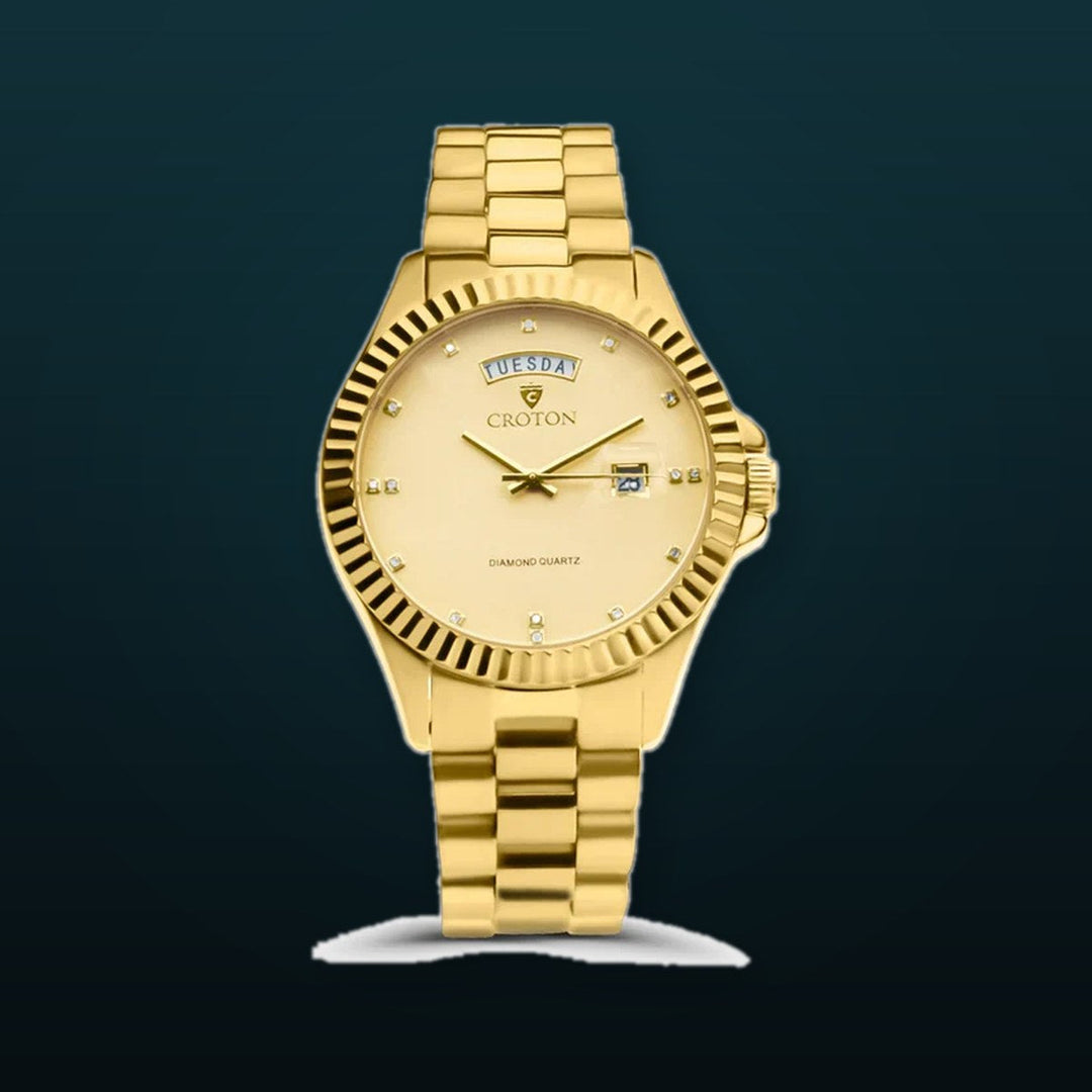Day & Date Men's Diamond Marker Watch  |  Dial