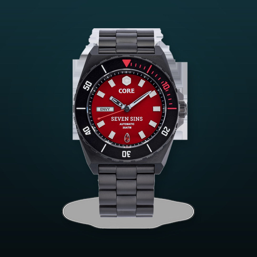 SEVEN SINS SEVEN SINS TITANIUM RED | Red Dial