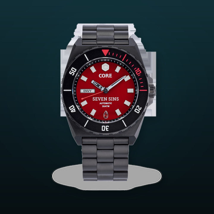 SEVEN SINS SEVEN SINS TITANIUM RED | Red Dial