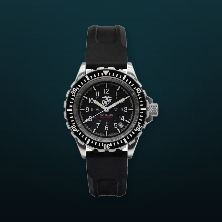 Dive SS/BKSS 3PC RUBBER (WW194006SS-0230) | Black Dial