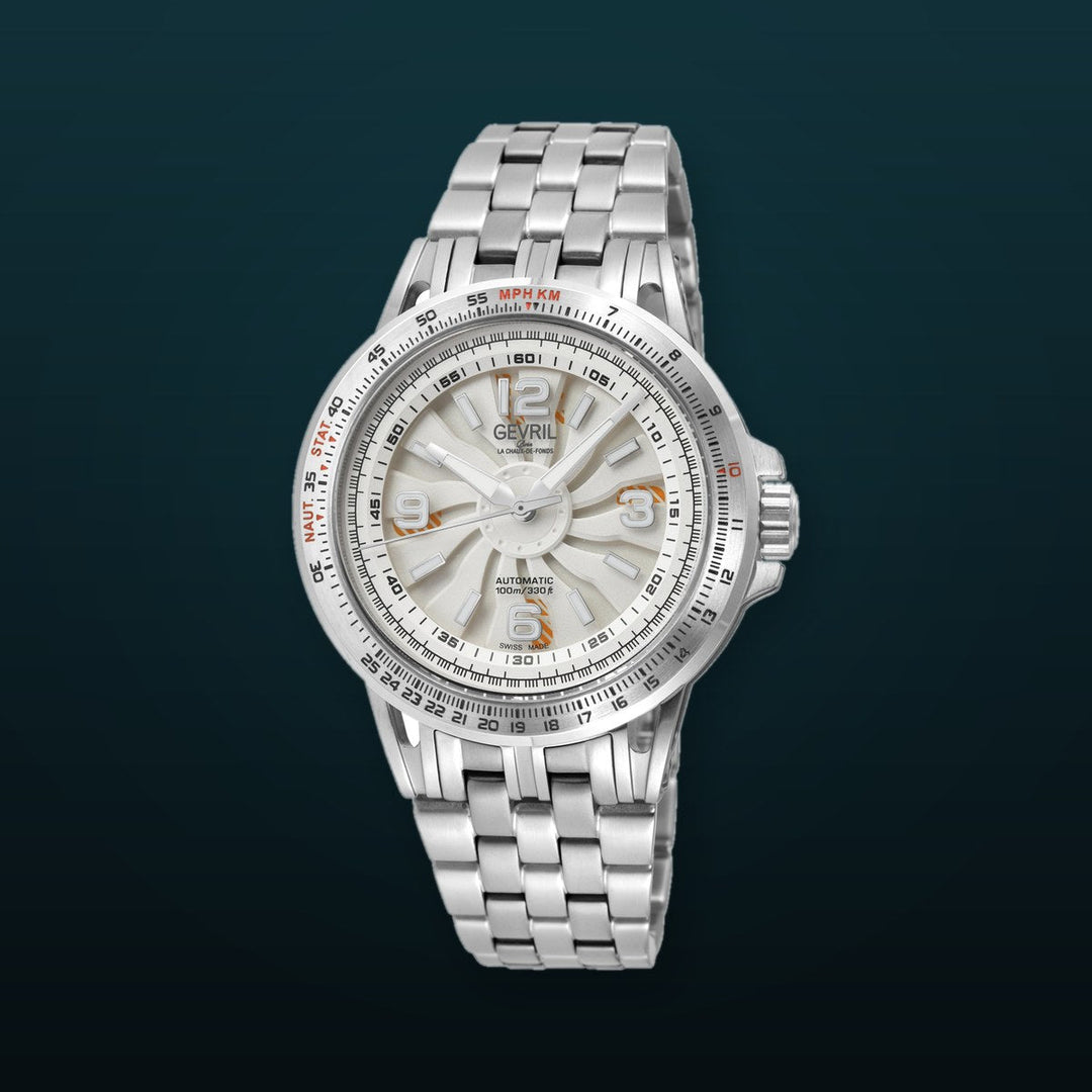 Wind Master Automatic Gevril Men's Automatic Wind Master Silver Dial Stainless Steel Bracelet | Silver Dial
