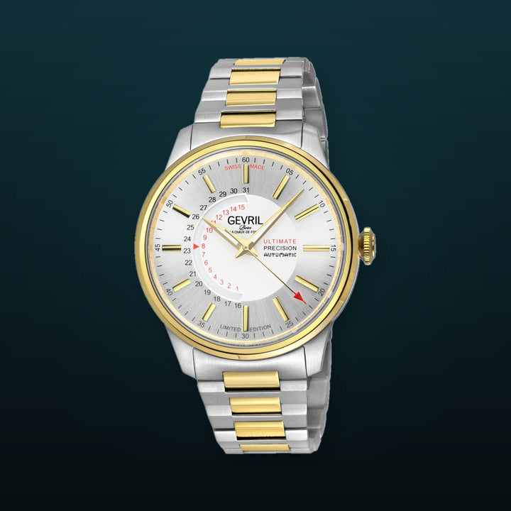 Guggenheim Sellita SW 220 Custom date wheel, SS Case, White dial, SS Bracelet | White Dial