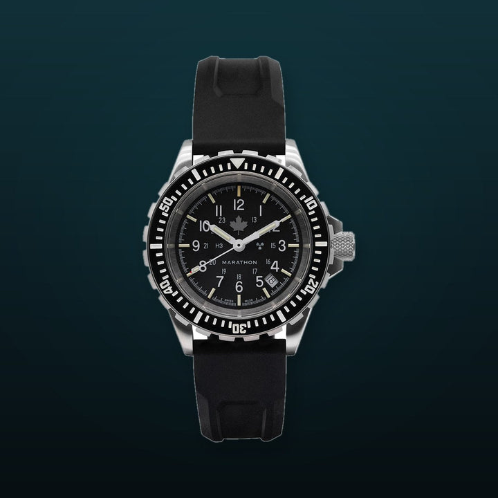 Dive SS/BKSS 3PC RUBBER (WW194006SS-0330) | Black Dial