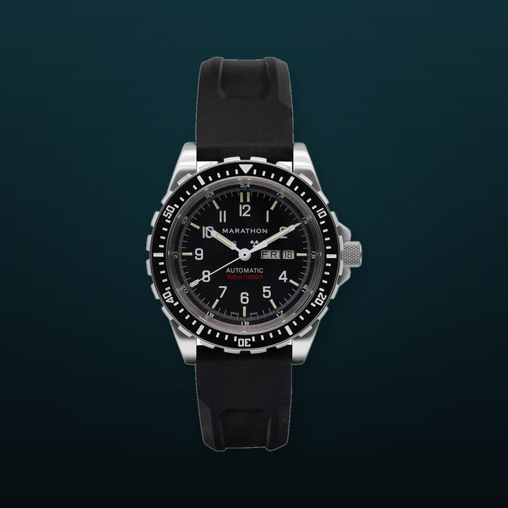 Dive SS/BKSS 3PC RUBBER (WW194021SS-0130) | Black Dial