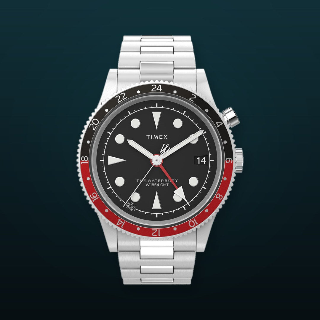 WATERBURY Stainless Steel / Stainless Steel | Black Dial