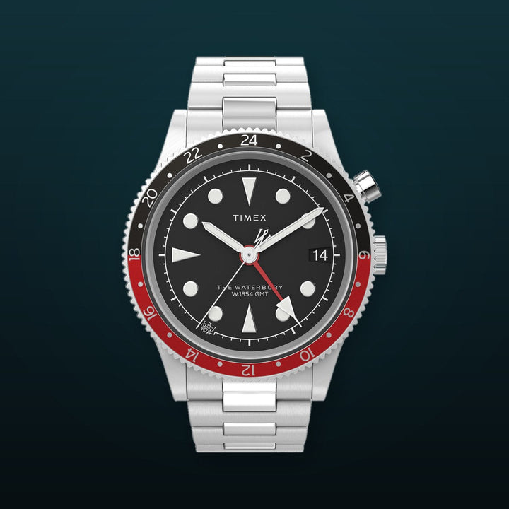 WATERBURY Stainless Steel / Stainless Steel | Black Dial