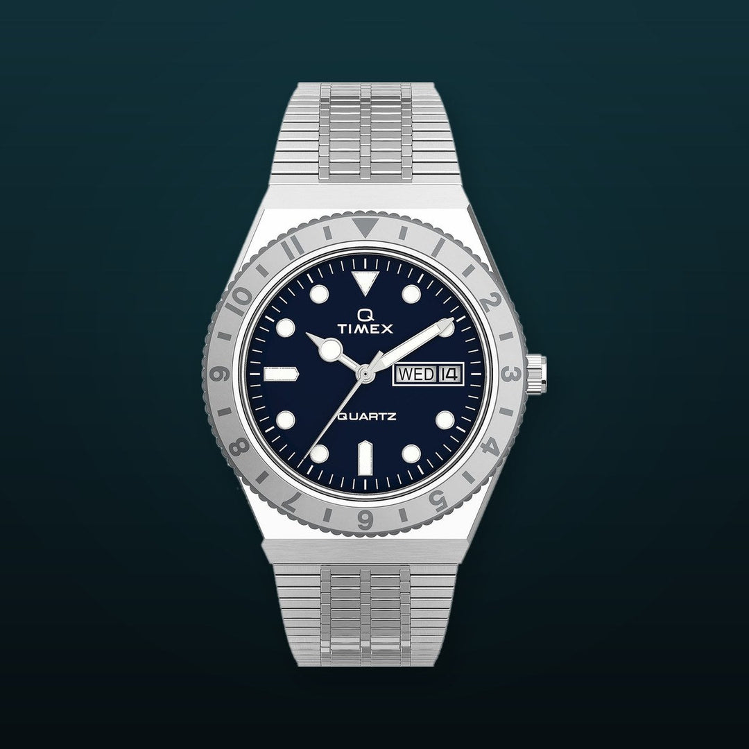 Timex Q - Special Projects Blue / Stainless Steel | Blue Dial