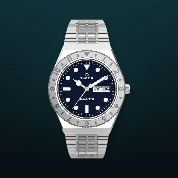 Timex Q - Special Projects Blue / Stainless Steel | Blue Dial