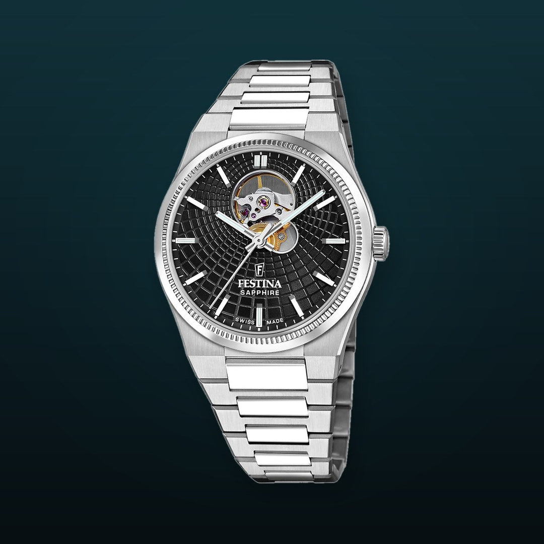 RIVÉ Black / Stainless Steel Black Dial