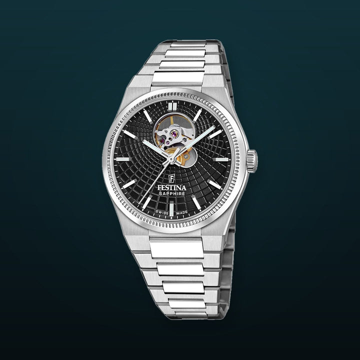 RIVÉ Black / Stainless Steel Black Dial