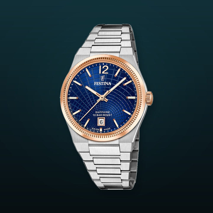 Rive Blue / Stainless Steel Blue Dial