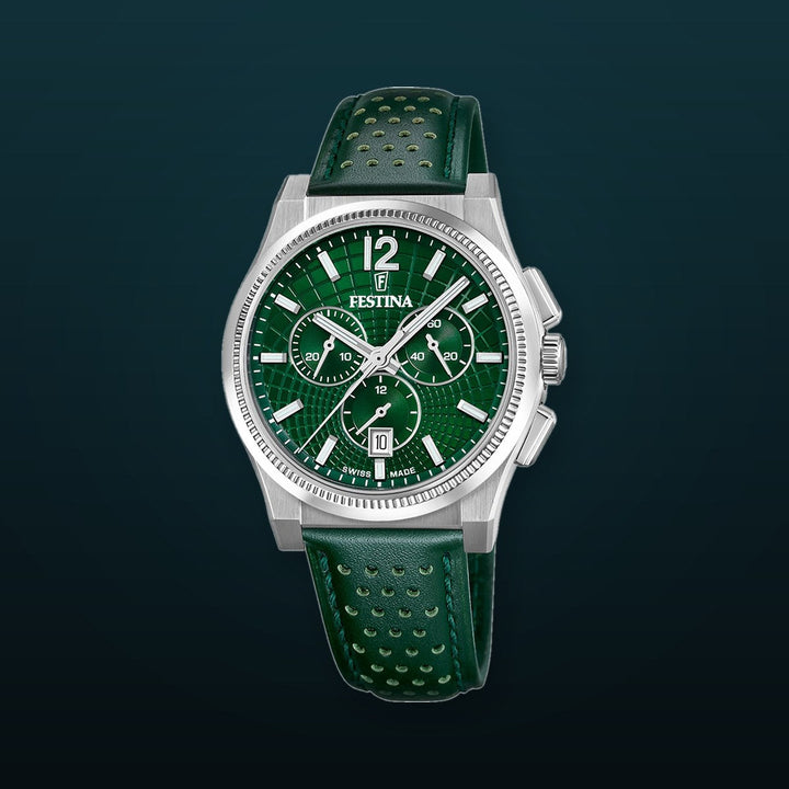 Rive Green / Leather Green Dial