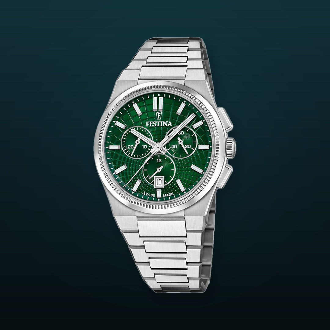 Rive Green / Stainless Steel Green Dial