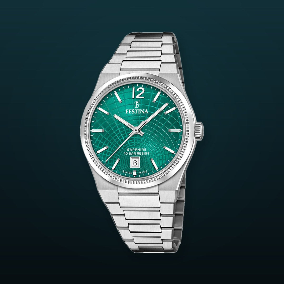 Rive Green / Stainless steel Green Dial
