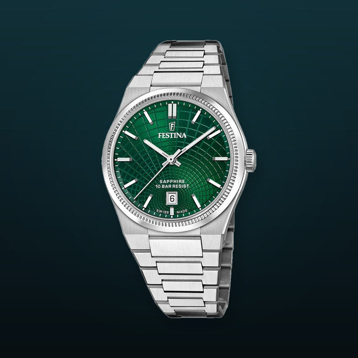 Rive Green / Stainless steel Green Dial