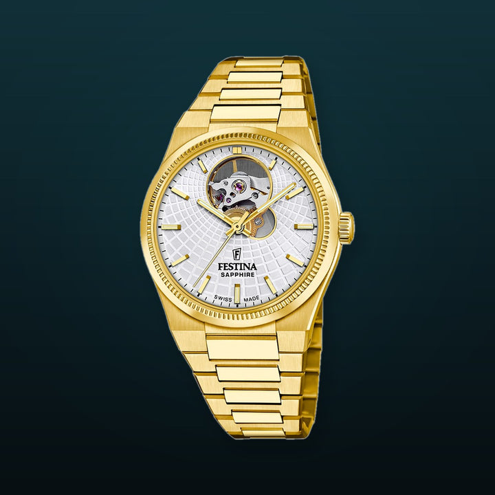 Rive Open Heart Silver / Stainless Steel Silver Dial