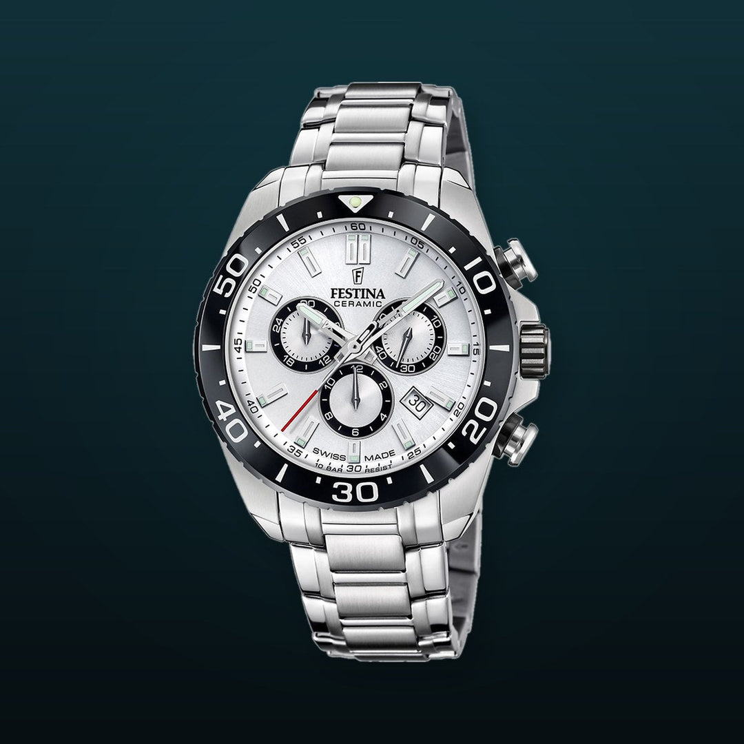 Chronograph Ceramic White / Stainless Steel | White Dial