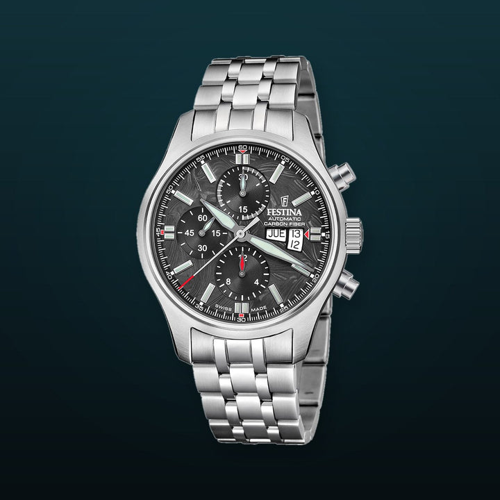 Aviator North Chrono Black / Stainless Steel Black Dial