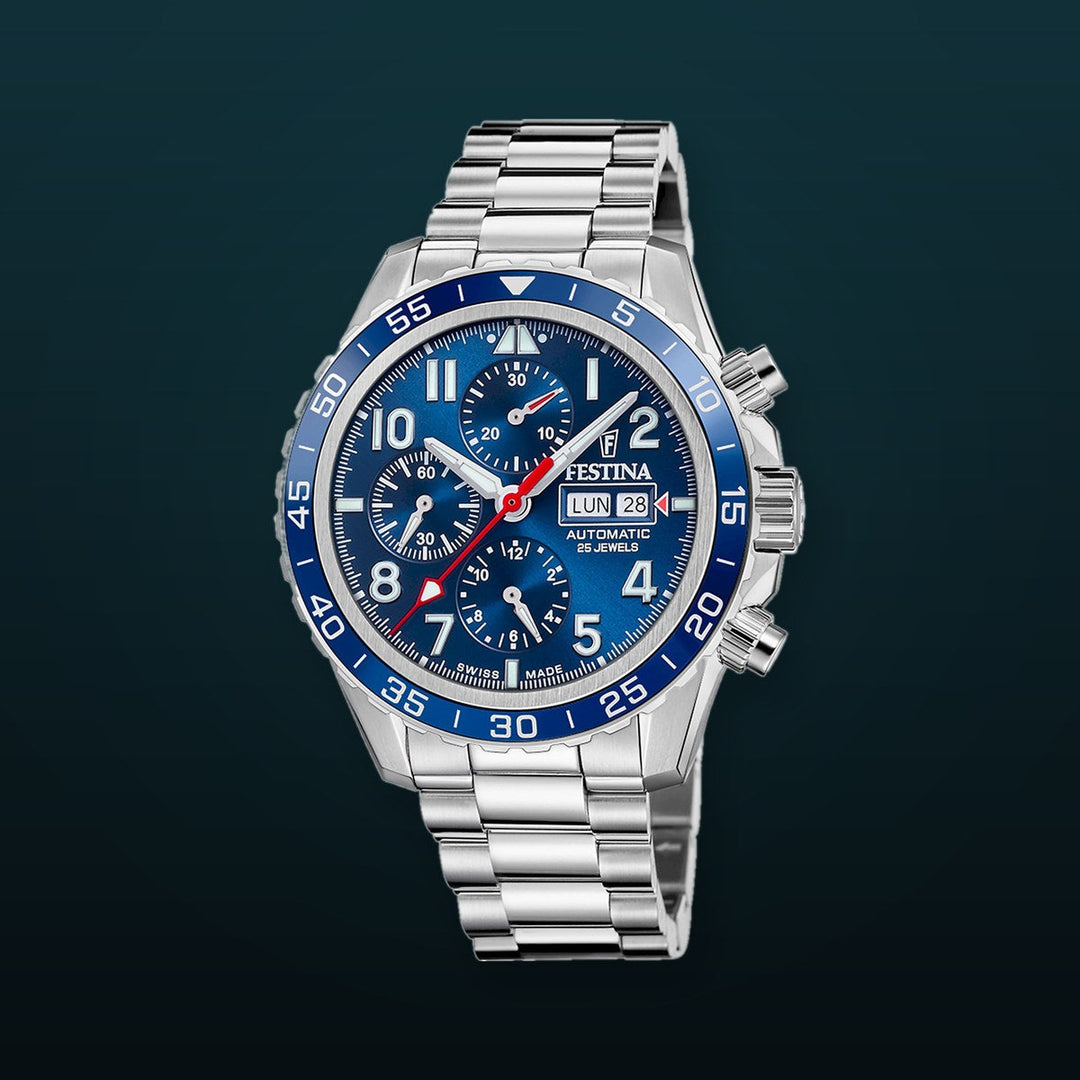 Aviator North Chrono Blue / Stainless Steel | Blue Dial