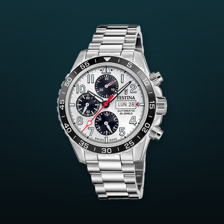 Aviator North Chrono White / Stainless Steel | White Dial