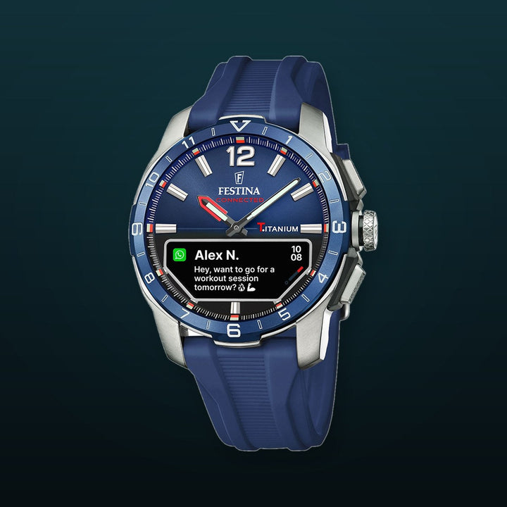 CONNECTED Blue / Plastic | Blue Dial