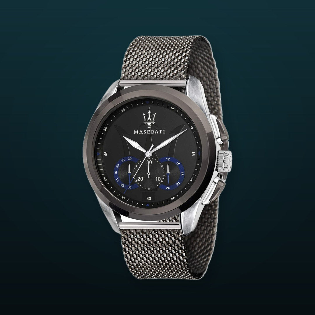 TRAGUARDO Black / Stainless Steel Black Dial