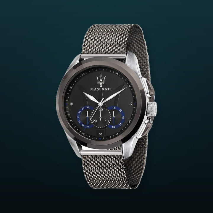 TRAGUARDO Black / Stainless Steel Black Dial