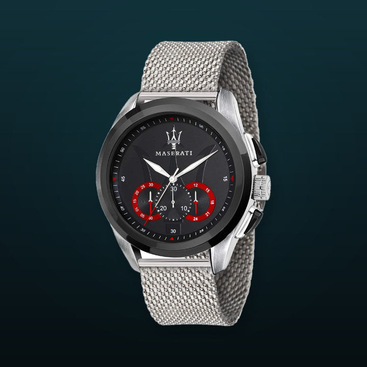 TRAGUARDO Black / Stainless Steel Black Dial