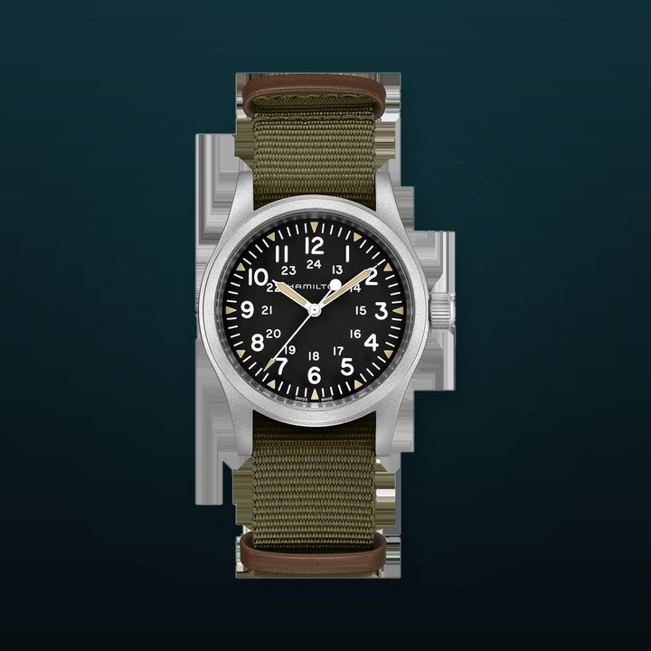 KHAKI FIELD Black / Fabric Black Dial
