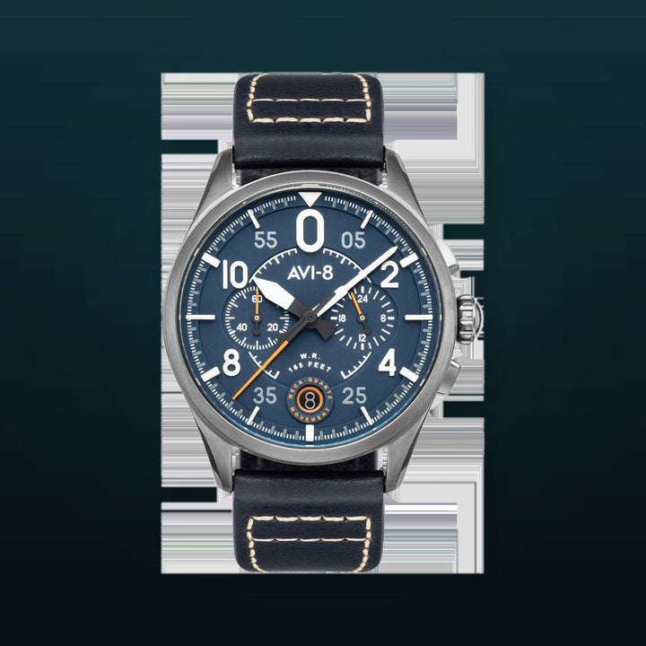 Spitfire Chronograph Blue / Leather | Blue Dial