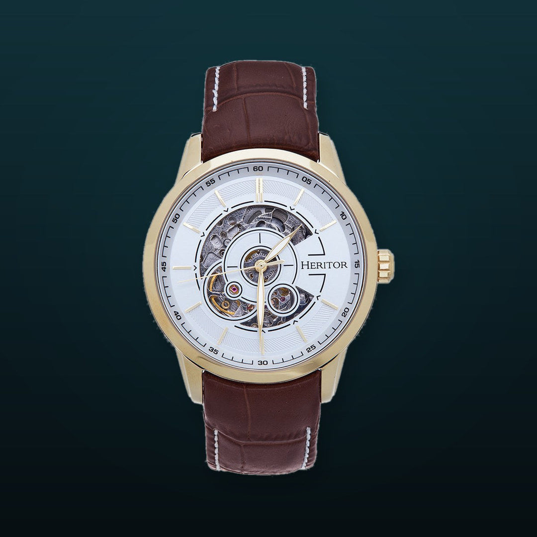 Davies Gold/Brown | White Dial