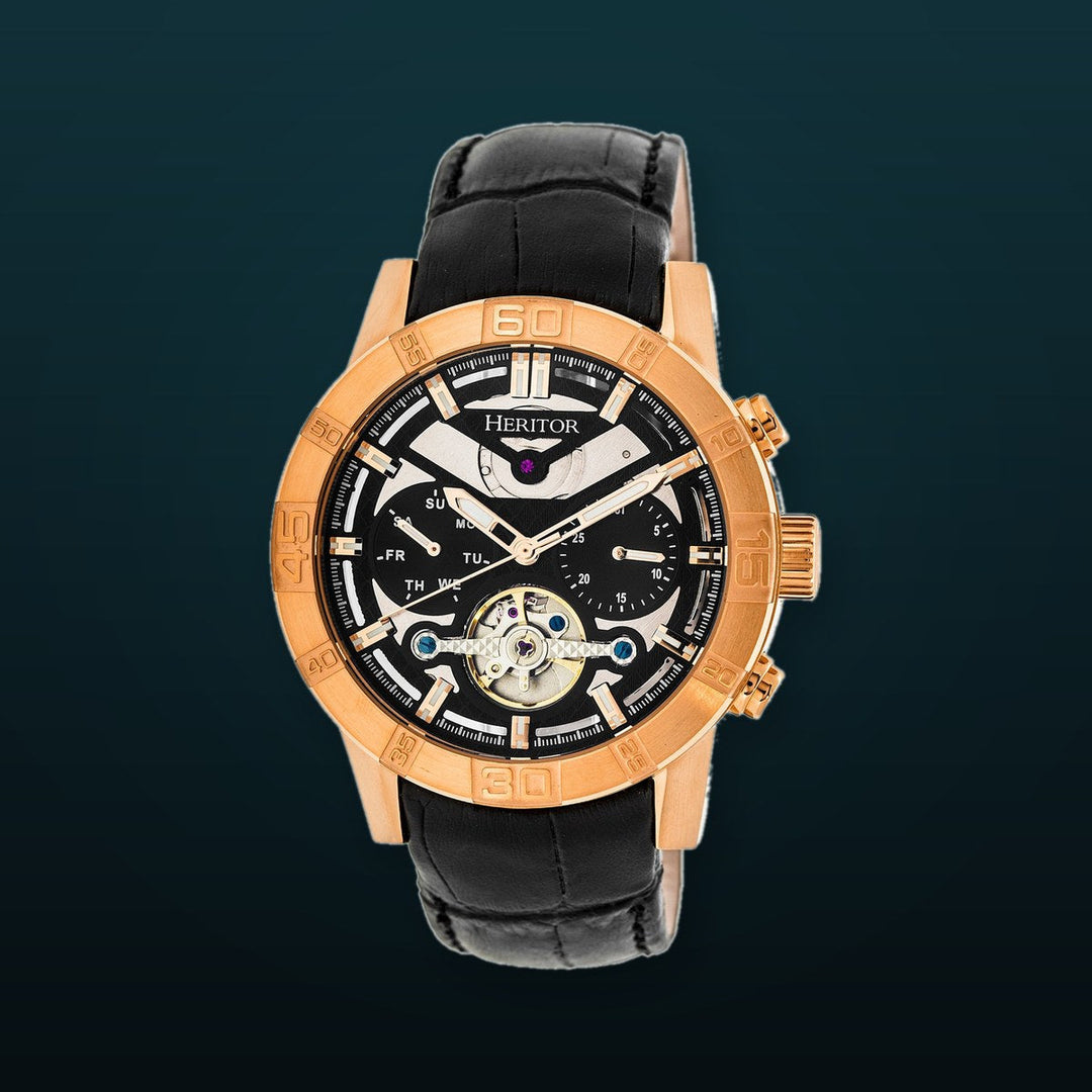 Hannibal Rose Gold/Black | Black Dial