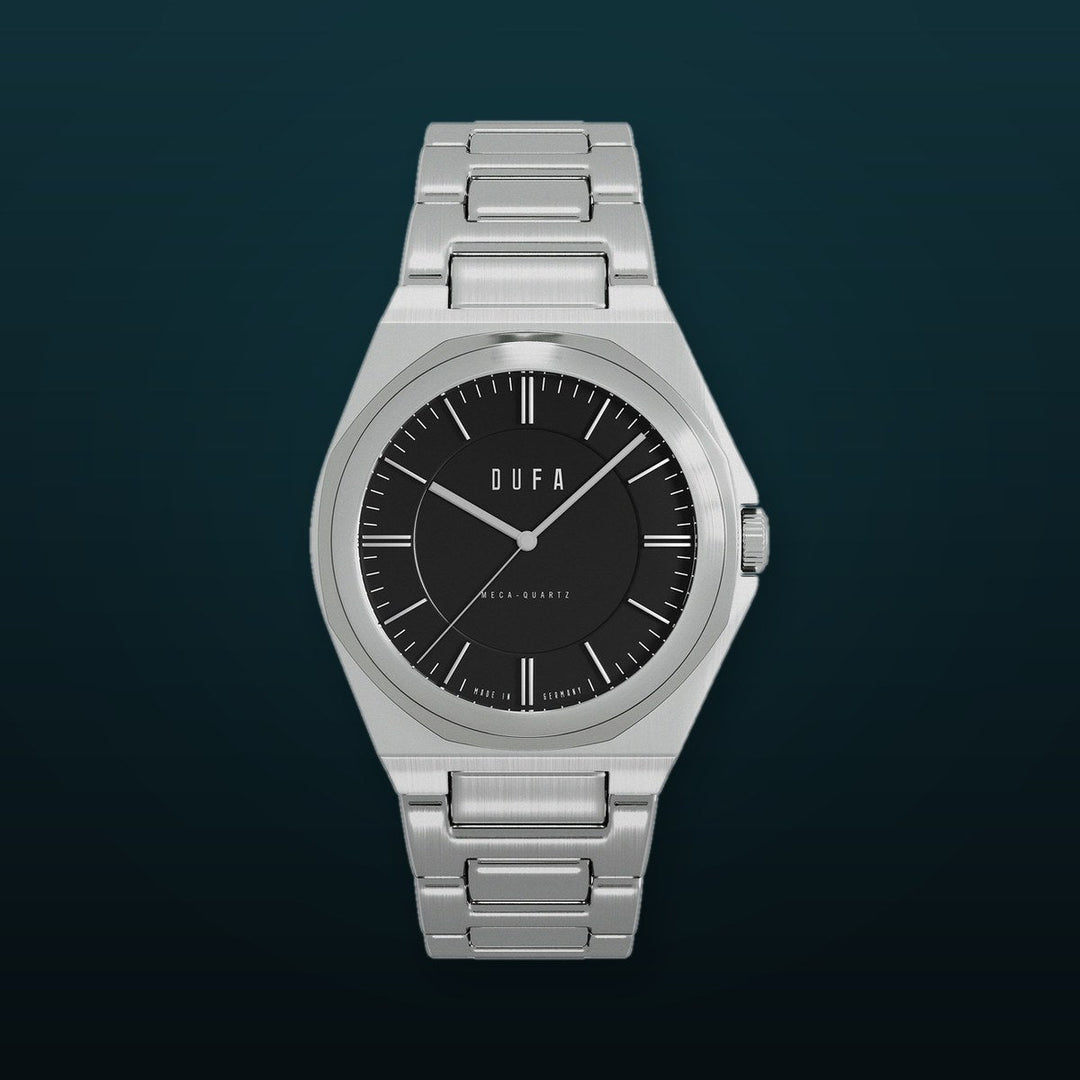 Wachsmann (Ladies) Black & Silver / Stainless Steel | Black Dial