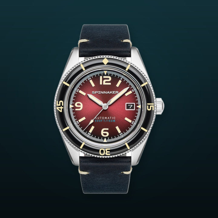 Fleuss Red / Leather | Red Dial
