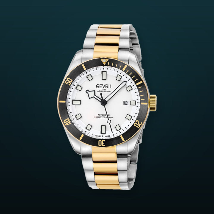 Yorkville-Diver Gevril Swiss Made Sellita SW200 “Luminous Dial” Diver Watch