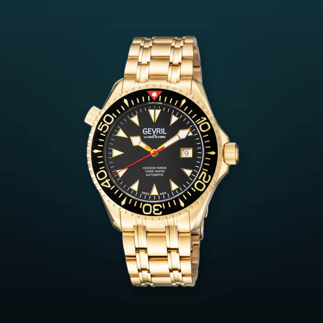 Hudson Yards Sellita SW200 Automatic Swiss Made Watch ceramic bezel helium valve dive suit extension