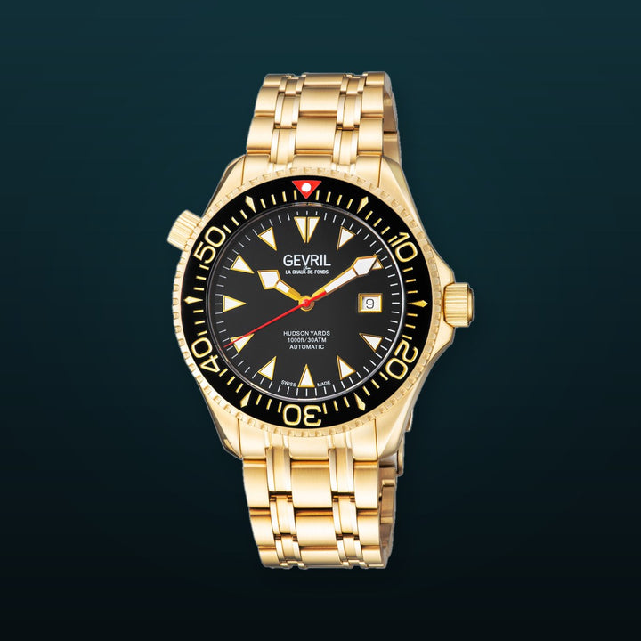 Hudson Yards Sellita SW200 Automatic Swiss Made Watch ceramic bezel helium valve dive suit extension
