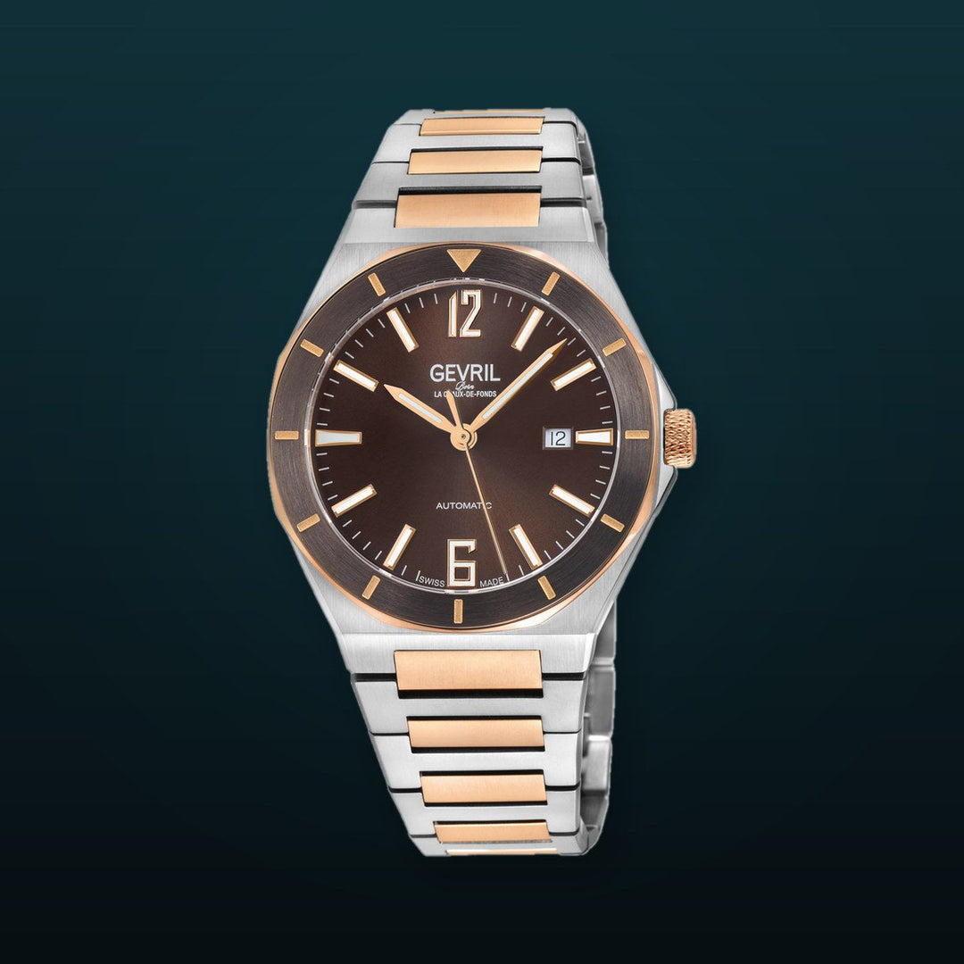High Line Swiss Made SW200 Brown Two-tone | Brown Dial