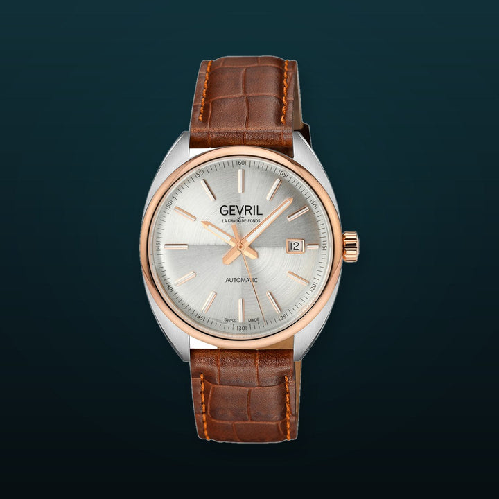 Five Points Swiss Made SW200 Silver Brown | Silver Dial