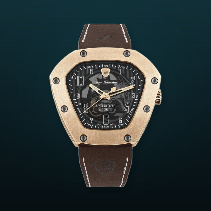 Spyderleggero Skeleton ROSE GOLD (Extended Ship Time from Switzerland) Black Dial
