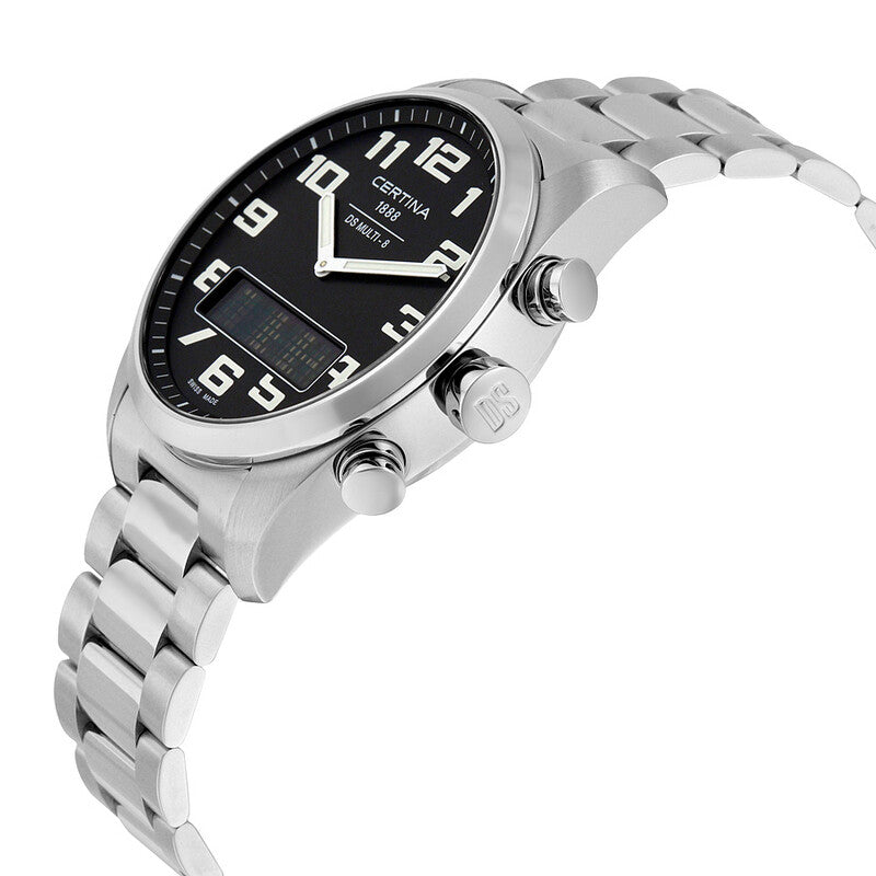 DS Multi-8 Multi-Function Black Dial / Stainless Steel Bracelet Black Dial