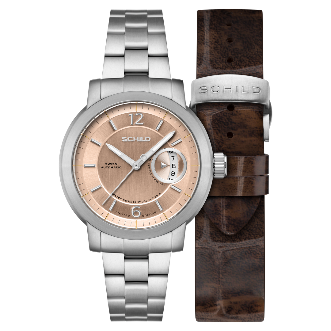 Heinrich Minimal Swiss Automatic Limited Edition Champagne / Stainless Steel | C
