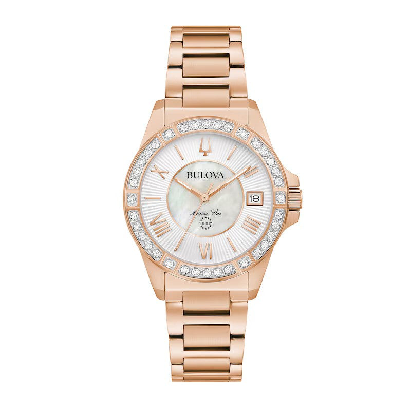 Marine Star 32mm / White Mother-of-Pearl / Rose Gold | White Mother-of-Pearl Dia