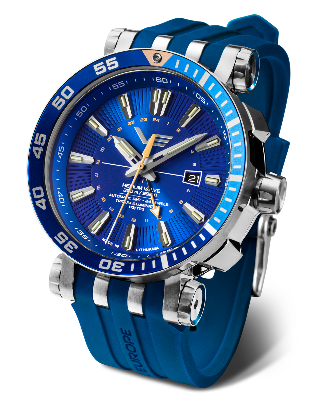 Energia GMT Blue Dial / Brown Leather Blue Dial